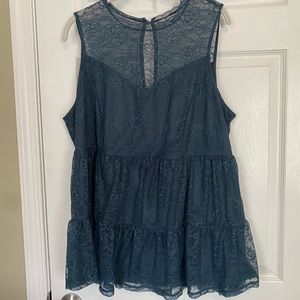 Torrid Lace Tank! Never Worn! Size: 2X